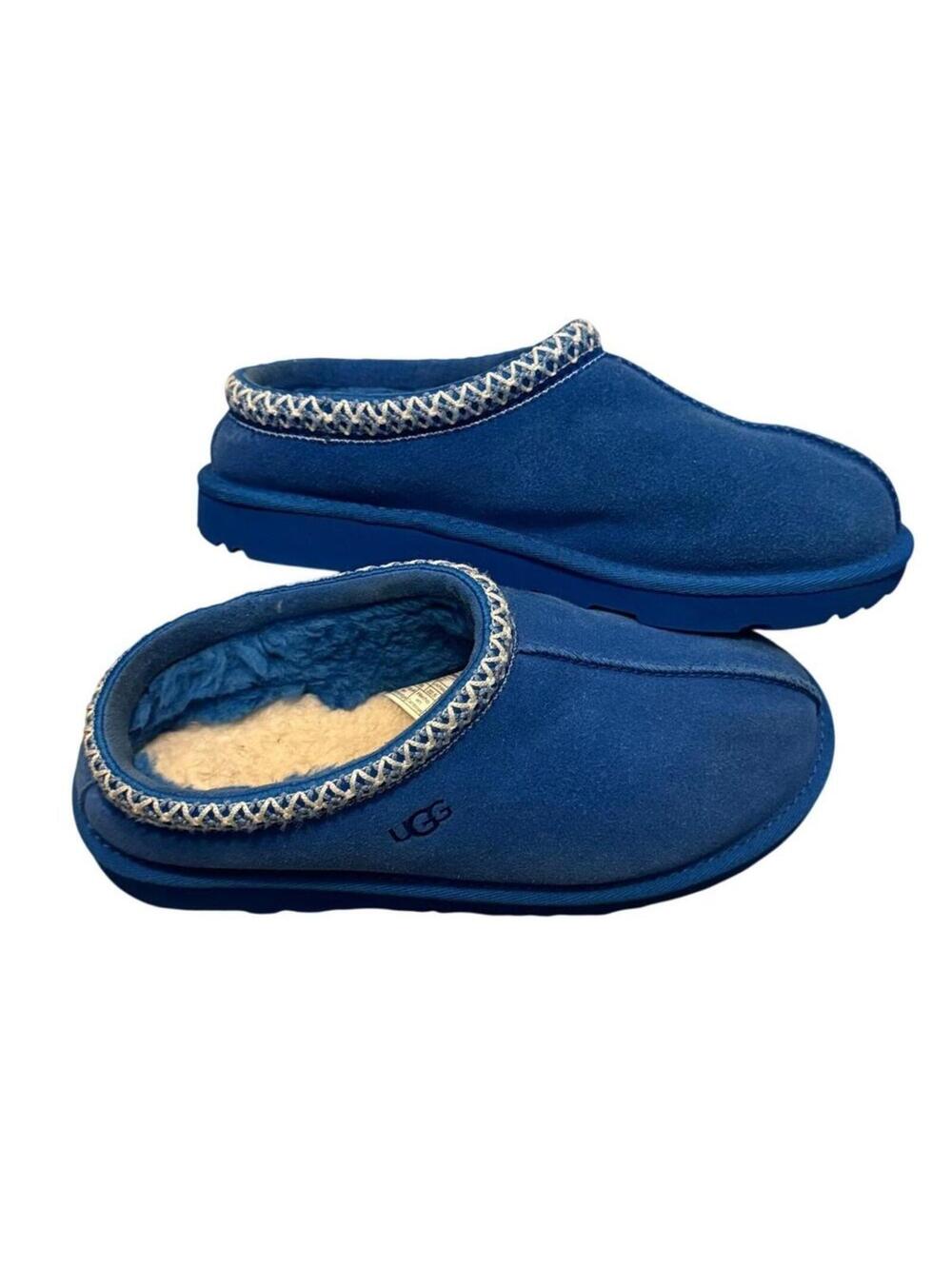 UGG Australia Women's Scuffette II Blue Sheepskin Suede Slippers US 4 EU 36